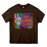 Chocolate Brown bad witch vibes Heavy Core Tee - Jasminsmagicworld
