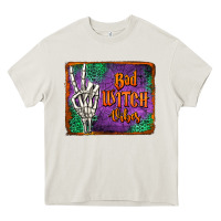 Cream bad witch vibes Heavy Core Tee - Jasminsmagicworld