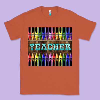 Teacher Crayons Tumbler Classic Tee Designed By Lillyallendesigns