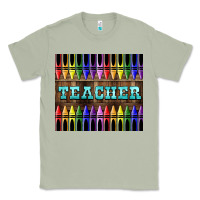 Matcha Teacher Crayons Tumbler Classic Tee - LillyAllenDesigns