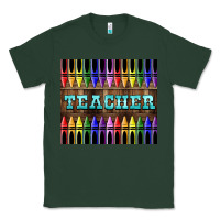 Sports Green Teacher Crayons Tumbler Classic Tee - LillyAllenDesigns
