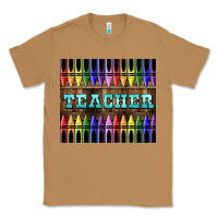 Toasted Coconut Teacher Crayons Tumbler Classic Tee - LillyAllenDesigns