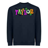 Navy Personalized Halloween Heavyweight Sweatshirt - NancyCooperArtShop