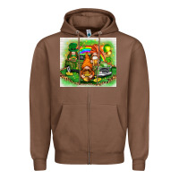Chestnut St. Patrick's Day gnomies with truck tumbler Zipper Hoodie - HowdyJamesFarm