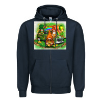 Navy St. Patrick's Day gnomies with truck tumbler Zipper Hoodie - HowdyJamesFarm