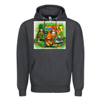 Smoke St. Patrick's Day gnomies with truck tumbler Zipper Hoodie - HowdyJamesFarm