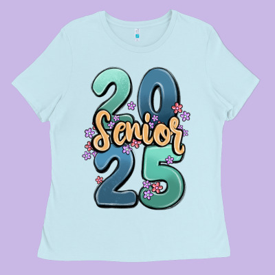 Senior 2025 Ladies Tee Designed By Maliassmallbusiness