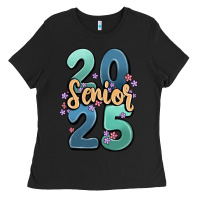 Black senior 2025 Ladies Tee - MaliasSmallBusiness