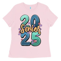Bubblegum Pink senior 2025 Ladies Tee - MaliasSmallBusiness