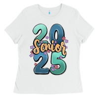 White senior 2025 Ladies Tee - MaliasSmallBusiness