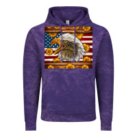 Cloud Purple American Flag Eagle Tumbler Vintage Hoodie - LillyAllenDesigns