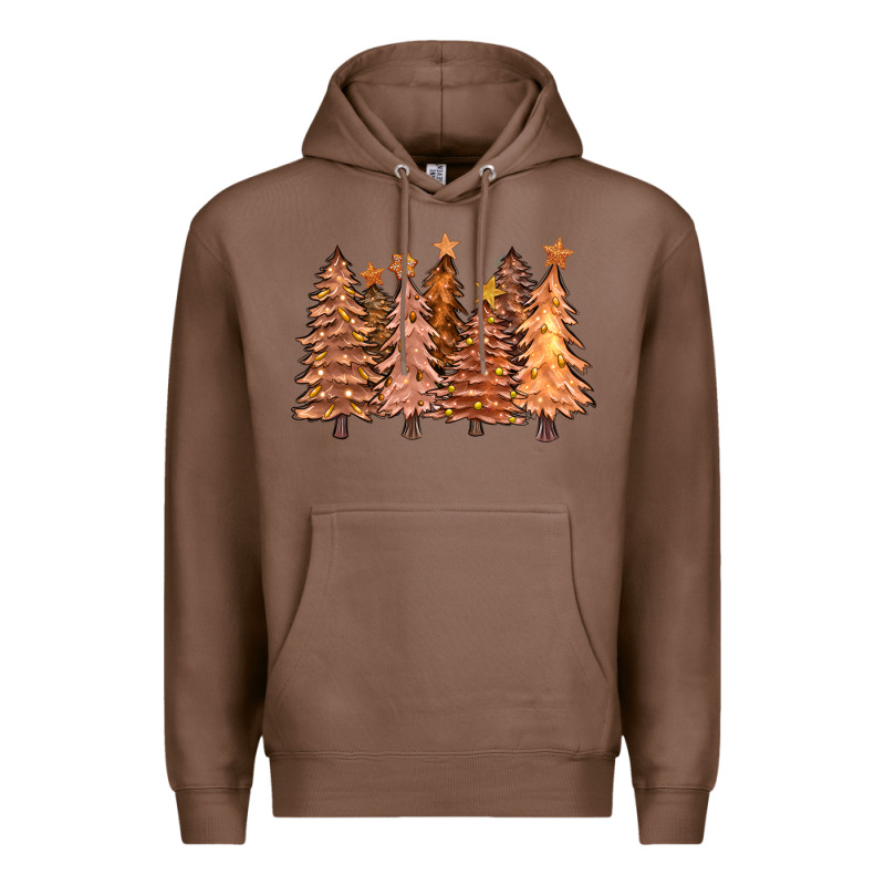 Melanin Christmas Trees With Lights Premium Hoodie by FaDigitalArtStudio | Teevron