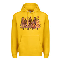 Lemon melanin christmas trees with lights Premium Hoodie - FaDigitalArtStudio