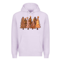 Lilac melanin christmas trees with lights Premium Hoodie - FaDigitalArtStudio