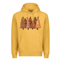 Mustard melanin christmas trees with lights Premium Hoodie - FaDigitalArtStudio