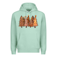 Seafoam melanin christmas trees with lights Premium Hoodie - FaDigitalArtStudio