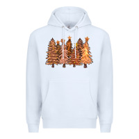 White melanin christmas trees with lights Premium Hoodie - FaDigitalArtStudio