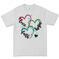 Dove Grey faith hope love Premium Tee - MaliasSmallBusiness