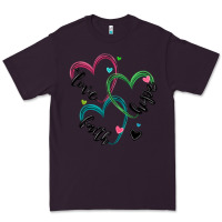 Plum faith hope love Premium Tee - MaliasSmallBusiness