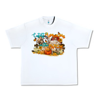 White Cutest Pumpkin In The Patch Urban Heavy Tee - LillyAllenDesigns