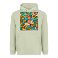 Matcha hand cream nail polish remover and sunflowers with leopard and glitter Heavyweight Hoodie - BundleAndBundleShop