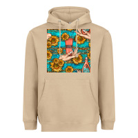 Mushroom hand cream nail polish remover and sunflowers with leopard and glitter Heavyweight Hoodie - BundleAndBundleShop