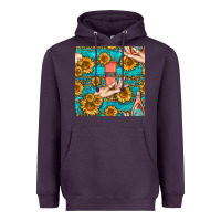 Plum hand cream nail polish remover and sunflowers with leopard and glitter Heavyweight Hoodie - BundleAndBundleShop