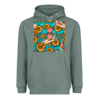 Sage hand cream nail polish remover and sunflowers with leopard and glitter Heavyweight Hoodie - BundleAndBundleShop
