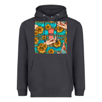 Smoke hand cream nail polish remover and sunflowers with leopard and glitter Heavyweight Hoodie - BundleAndBundleShop