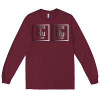 Burgundy Hustle Harder Neon Long Sleeve Tee - Bettercallsaul