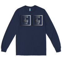 Navy Hustle Harder Neon Long Sleeve Tee - Bettercallsaul