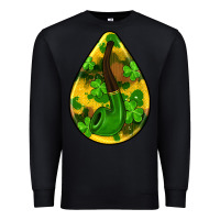 Black st.patrick's teardrop earrings Premium Sweatshirt - FaDigitalArtStudio