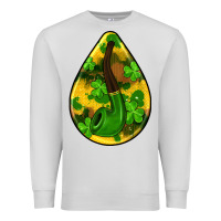 Dove Grey st.patrick's teardrop earrings Premium Sweatshirt - FaDigitalArtStudio