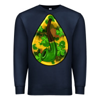 Navy st.patrick's teardrop earrings Premium Sweatshirt - FaDigitalArtStudio