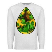 Oatmeal Heather st.patrick's teardrop earrings Premium Sweatshirt - FaDigitalArtStudio