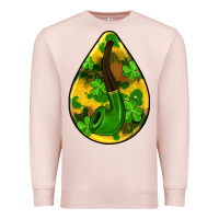 Pale Pink st.patrick's teardrop earrings Premium Sweatshirt - FaDigitalArtStudio