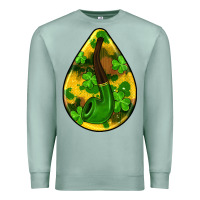 Seafoam st.patrick's teardrop earrings Premium Sweatshirt - FaDigitalArtStudio