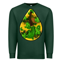 Sports Green st.patrick's teardrop earrings Premium Sweatshirt - FaDigitalArtStudio