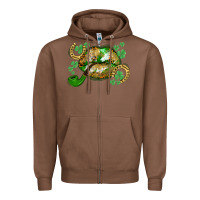 Chestnut St. Patrick's Day lips Zipper Hoodie - CowGirlArtShop