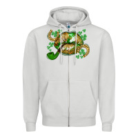 Dove Grey St. Patrick's Day lips Zipper Hoodie - CowGirlArtShop