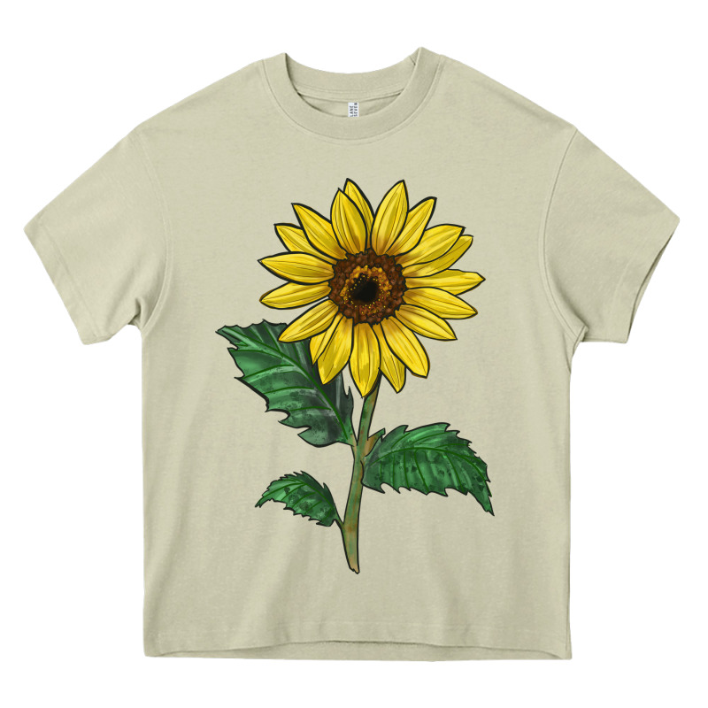 Sunray Yellow Sunflower Heavy Core Tee by LillyAllenDesigns | Teevron