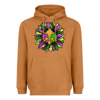 Meerkat Mardi Gras Sunflower Heavyweight Hoodie - BundleAndBundleShop