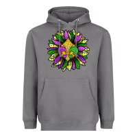 Storm Mardi Gras Sunflower Heavyweight Hoodie - BundleAndBundleShop