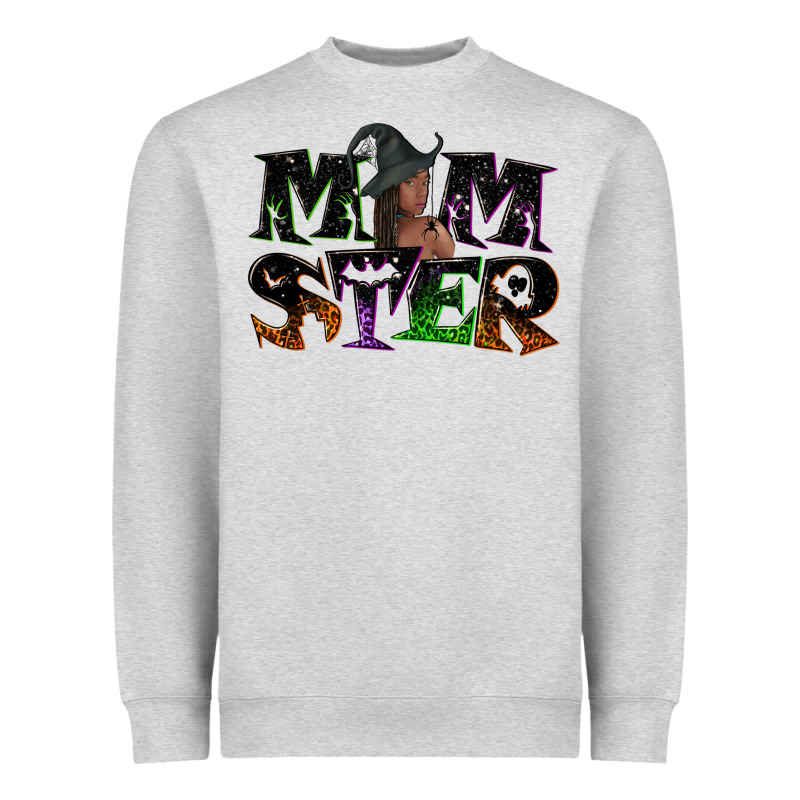 Momster With Witch Heavyweight Sweatshirt by NancyCooperArtShop | Teevron