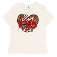 Bone senior 2025 mom football Ladies Tee - MaliasSmallBusiness
