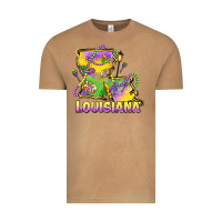 Vintage Camel louisiana mardi gras state map Vintage Tee - LillyAllenDesigns