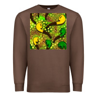 Chestnut St. Patrick's pipe pattern digital paper Premium Sweatshirt - BundleAndBundleShop