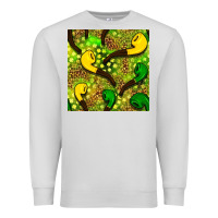 Dove Grey St. Patrick's pipe pattern digital paper Premium Sweatshirt - BundleAndBundleShop