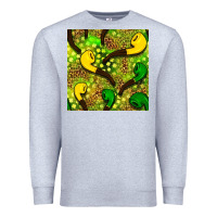 Heather Grey St. Patrick's pipe pattern digital paper Premium Sweatshirt - BundleAndBundleShop