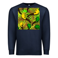 Navy St. Patrick's pipe pattern digital paper Premium Sweatshirt - BundleAndBundleShop
